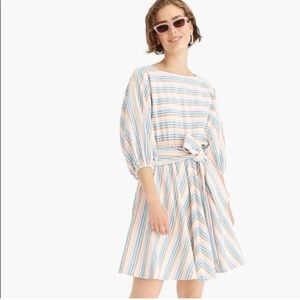 NWOT J. Crew Rainbow Seersucker Dress